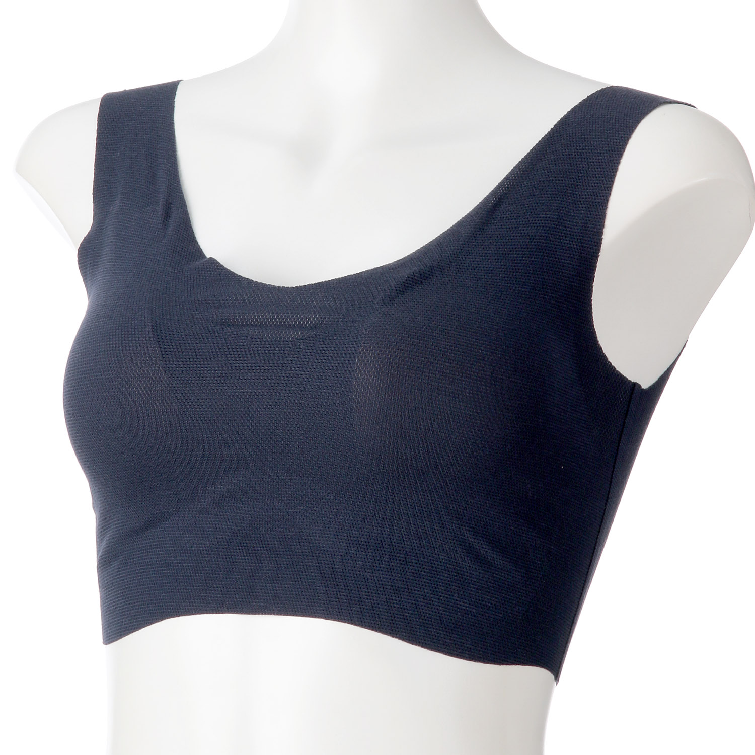 完全無縫製COOL さわやかメッシュハーフトップ - 画像2