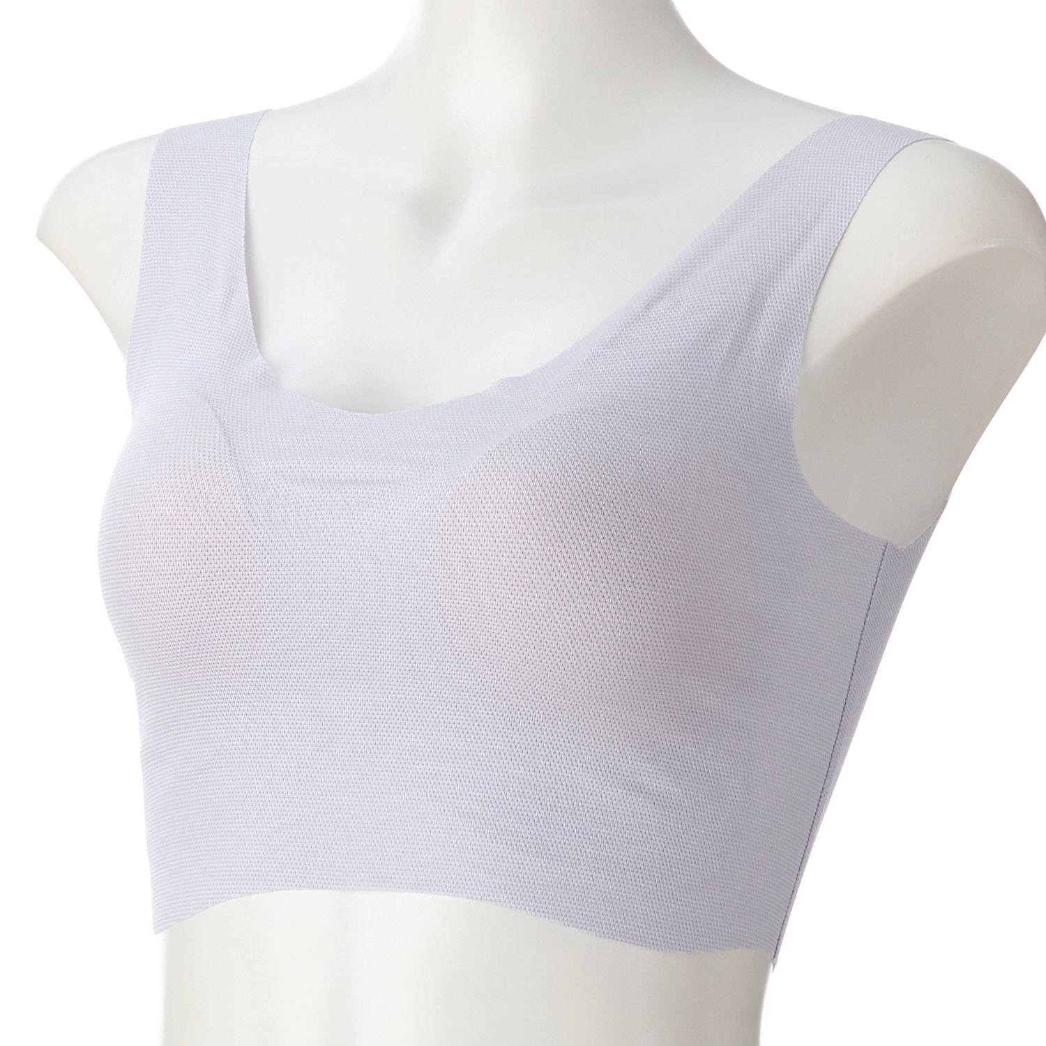 完全無縫製COOL さわやかメッシュハーフトップ - 画像3