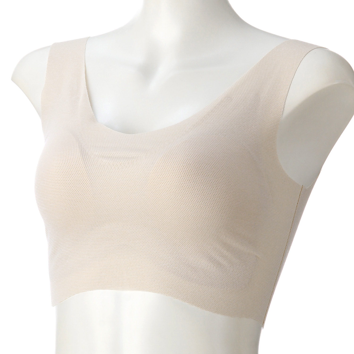 完全無縫製COOL さわやかメッシュハーフトップ - 画像1