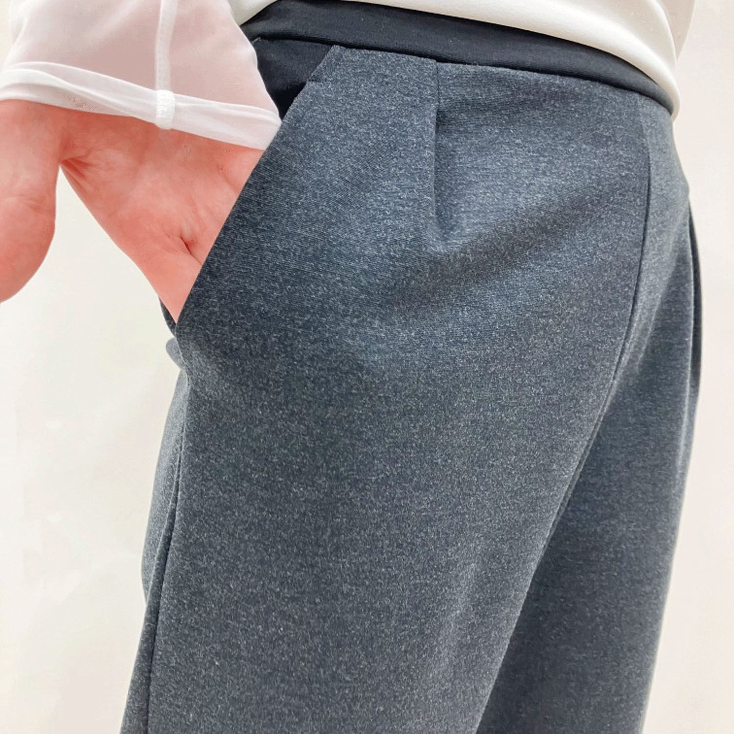 ピタッツ ネオウォームバイカラーテーパードパンツ - 画像14