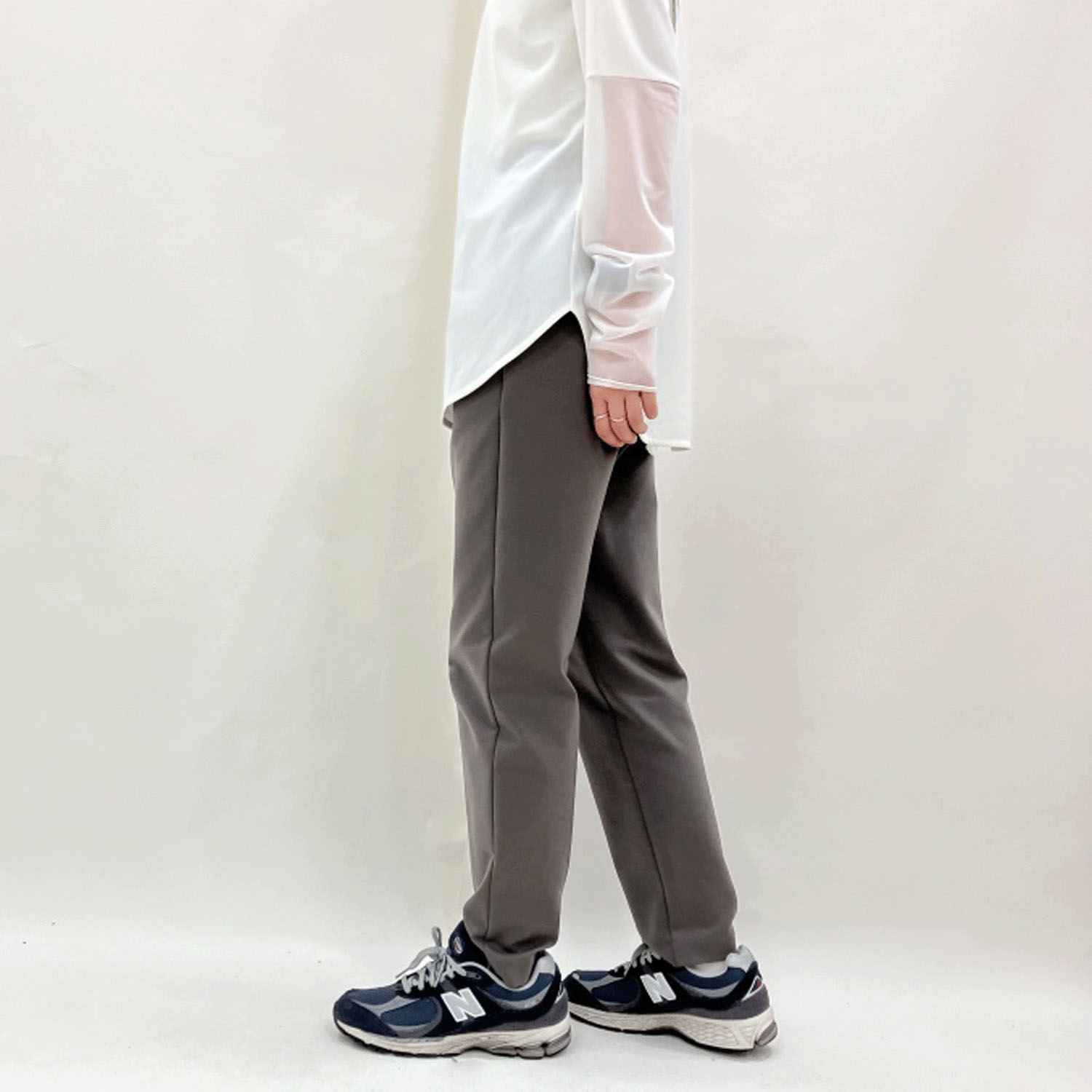 ピタッツ ネオウォームバイカラーテーパードパンツ - 画像4