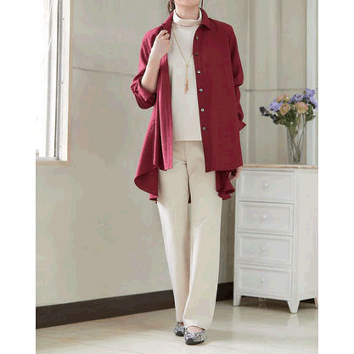 ピタッツ 秋冬素材 ストレートパンツ - 画像6