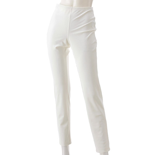 ピタッツ バックポケット付スティックパンツ 白