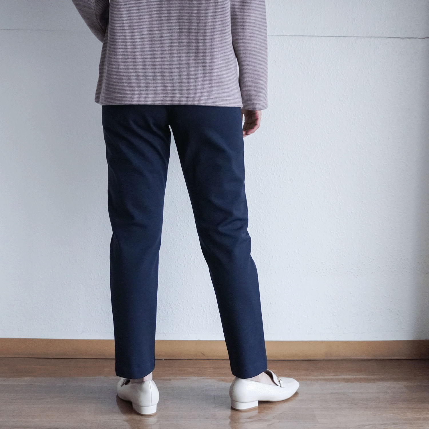 ピタッツ裏起毛 裾スリム 股下64cm丈 - 画像3