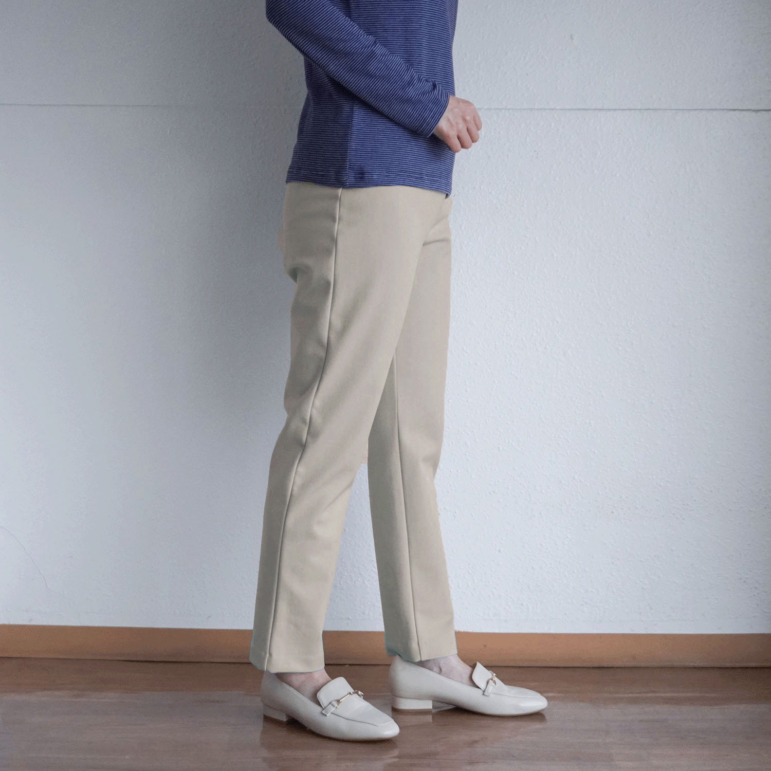 ピタッツ裏起毛 裾スリム 股下64cm丈 - 画像5