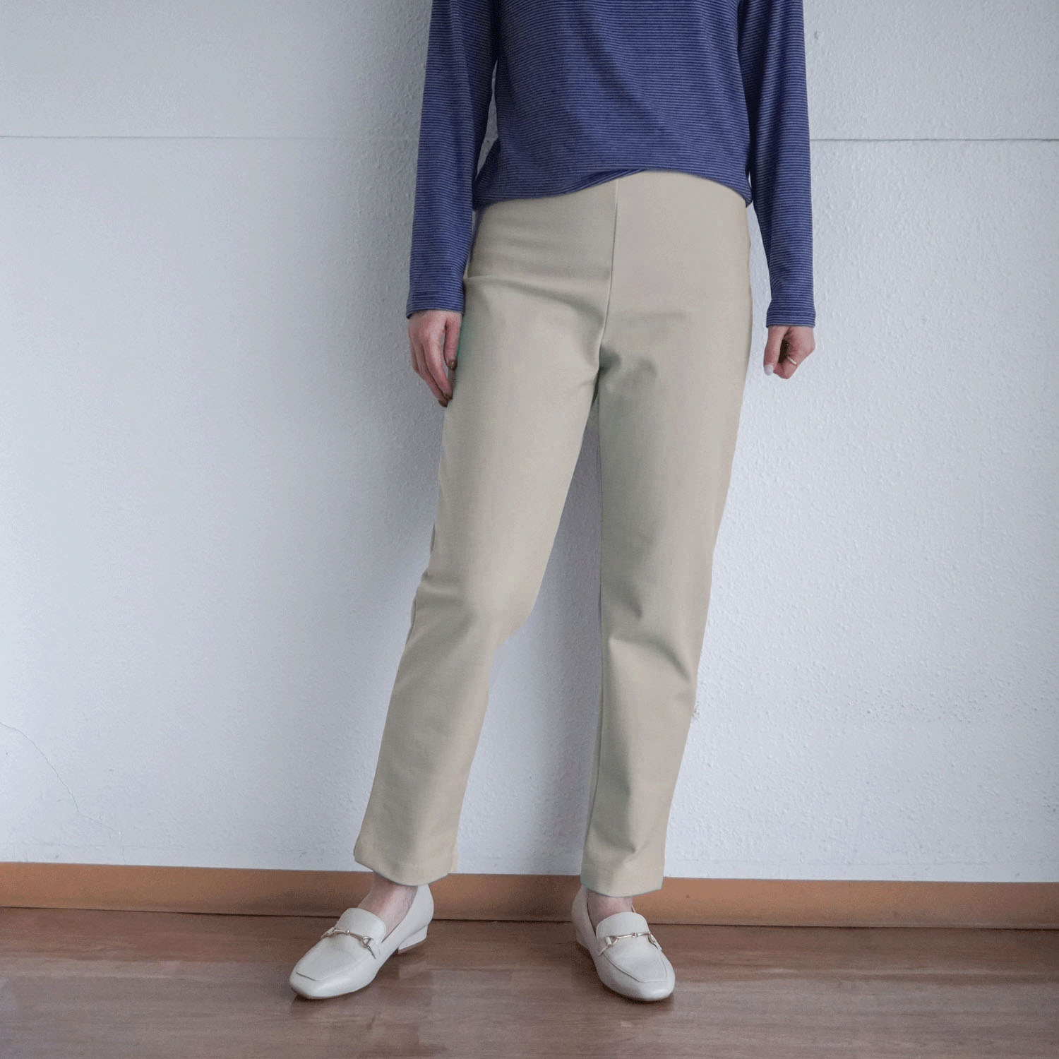 ピタッツ裏起毛 裾スリム 股下64cm丈 - 画像6