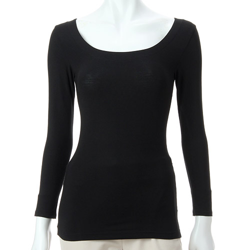 とろ～り極上インナー ラウンドネック8分袖 M／L ジョワイユ - 画像3