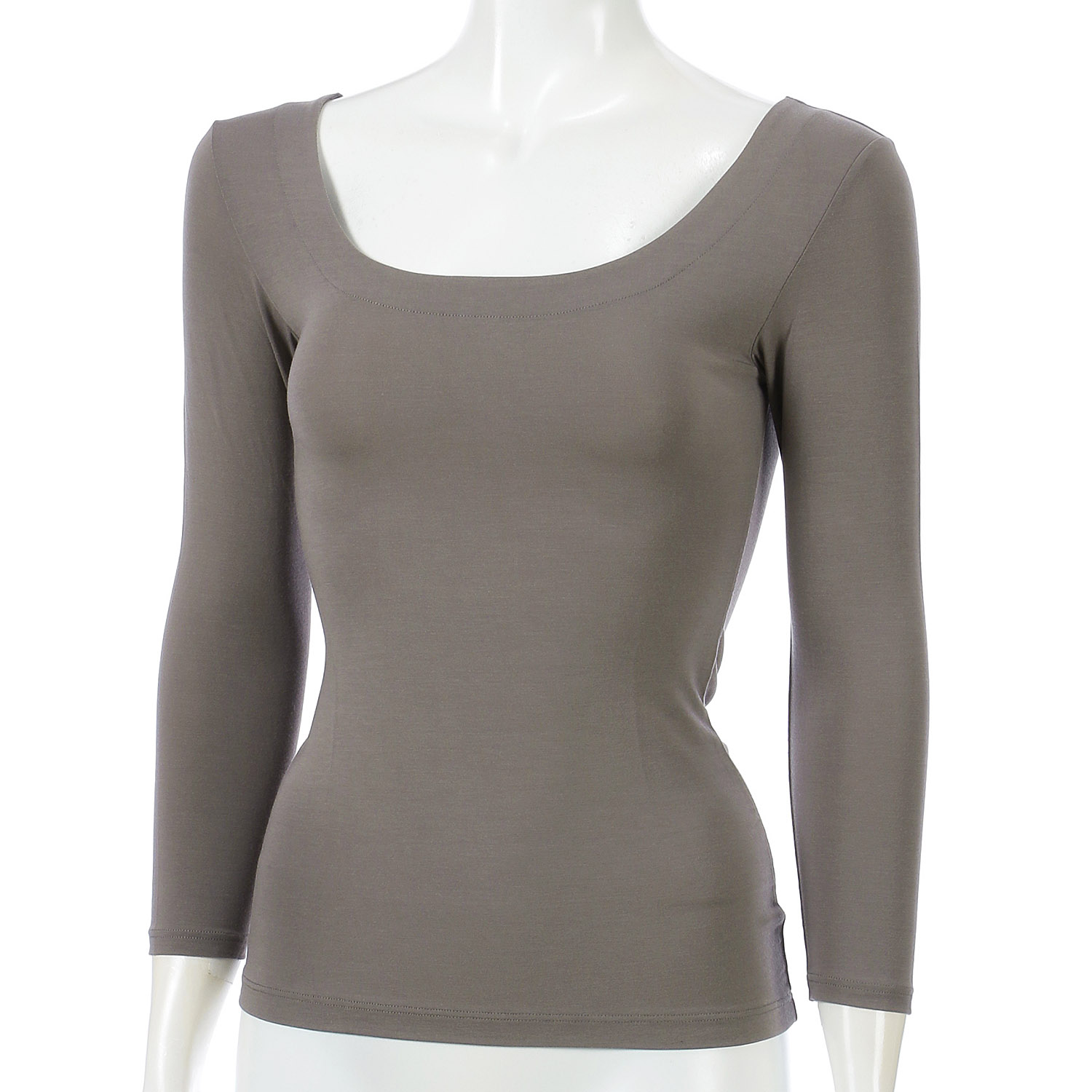 とろ～り極上インナー ラウンドネック8分袖 LL ジョワイユ