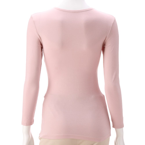 とろ～り極上インナー 衿狭め8分袖 M／L ジョワイユ - 画像8