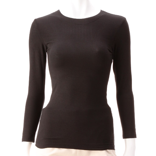 とろ～り極上インナー 衿狭め8分袖 LL ジョワイユ - 画像3