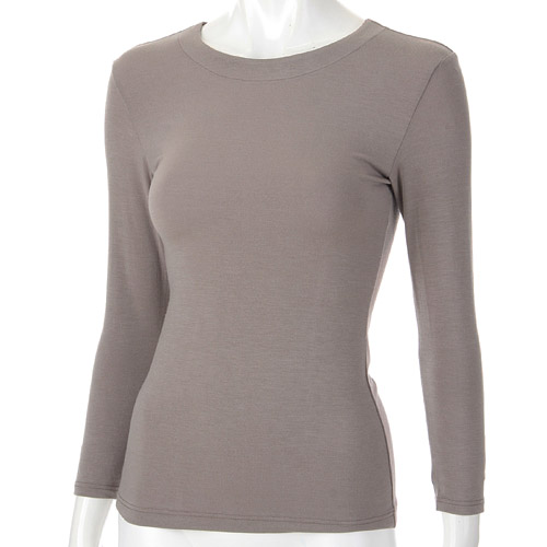 とろ～り極上インナー 衿狭め8分袖 LL ジョワイユ - 画像5