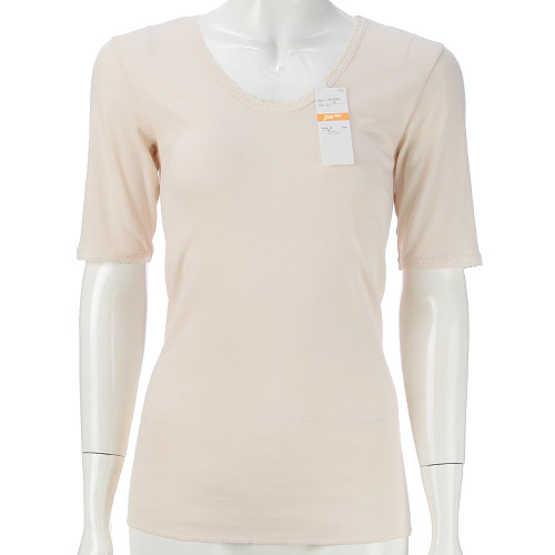 ゴールド100 5分袖シャツ LL - 画像1