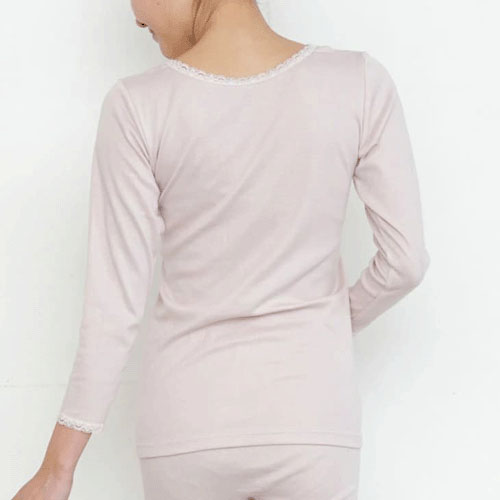 風のシンフォニー オーガニックコットン 8分袖インナー - 画像2