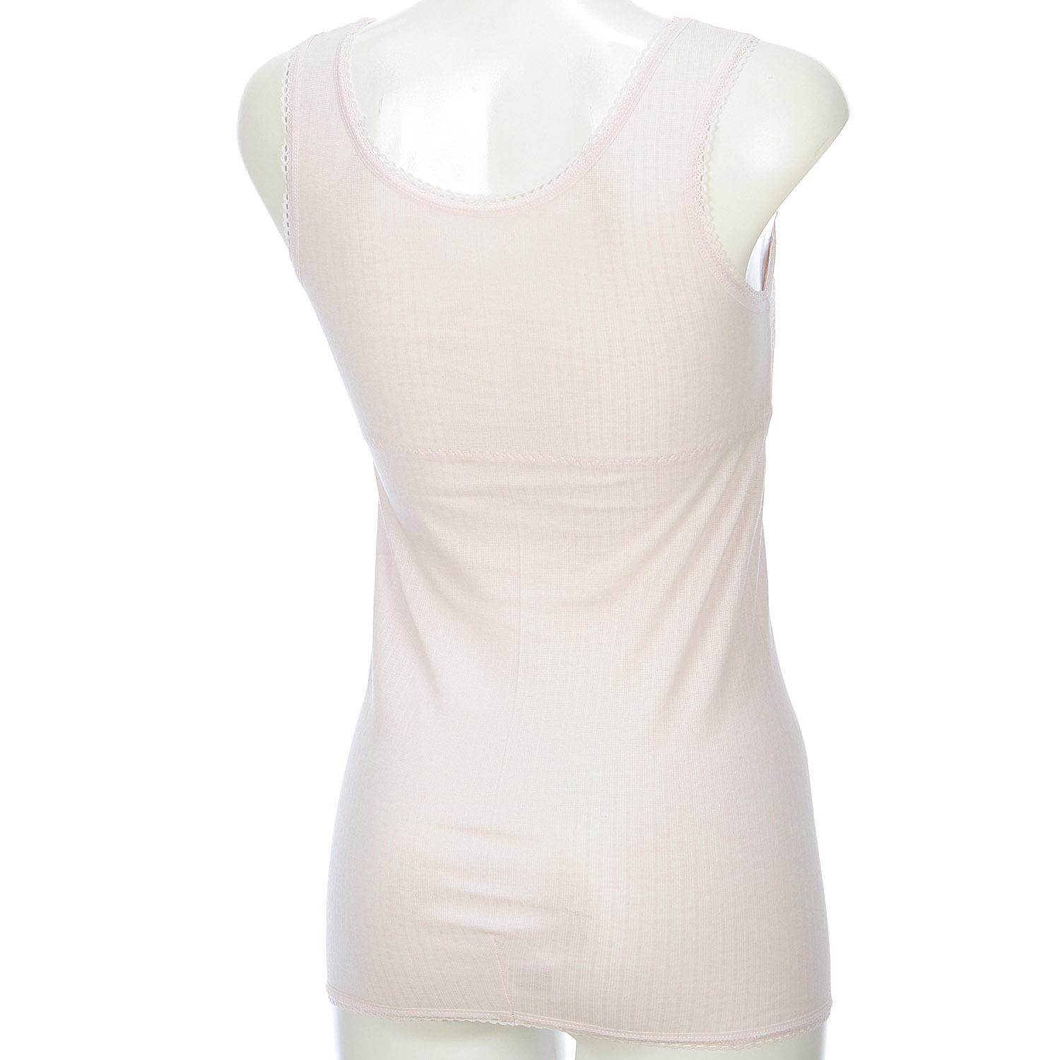 ドライ綿ラン型ブラキャミ（胸レース） - 画像3