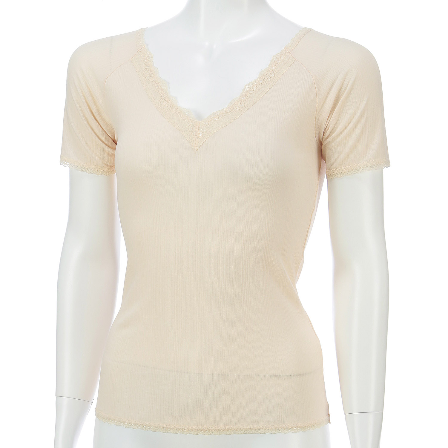 ジョワイユ 綿さらさらインナー 3分袖 - 画像1