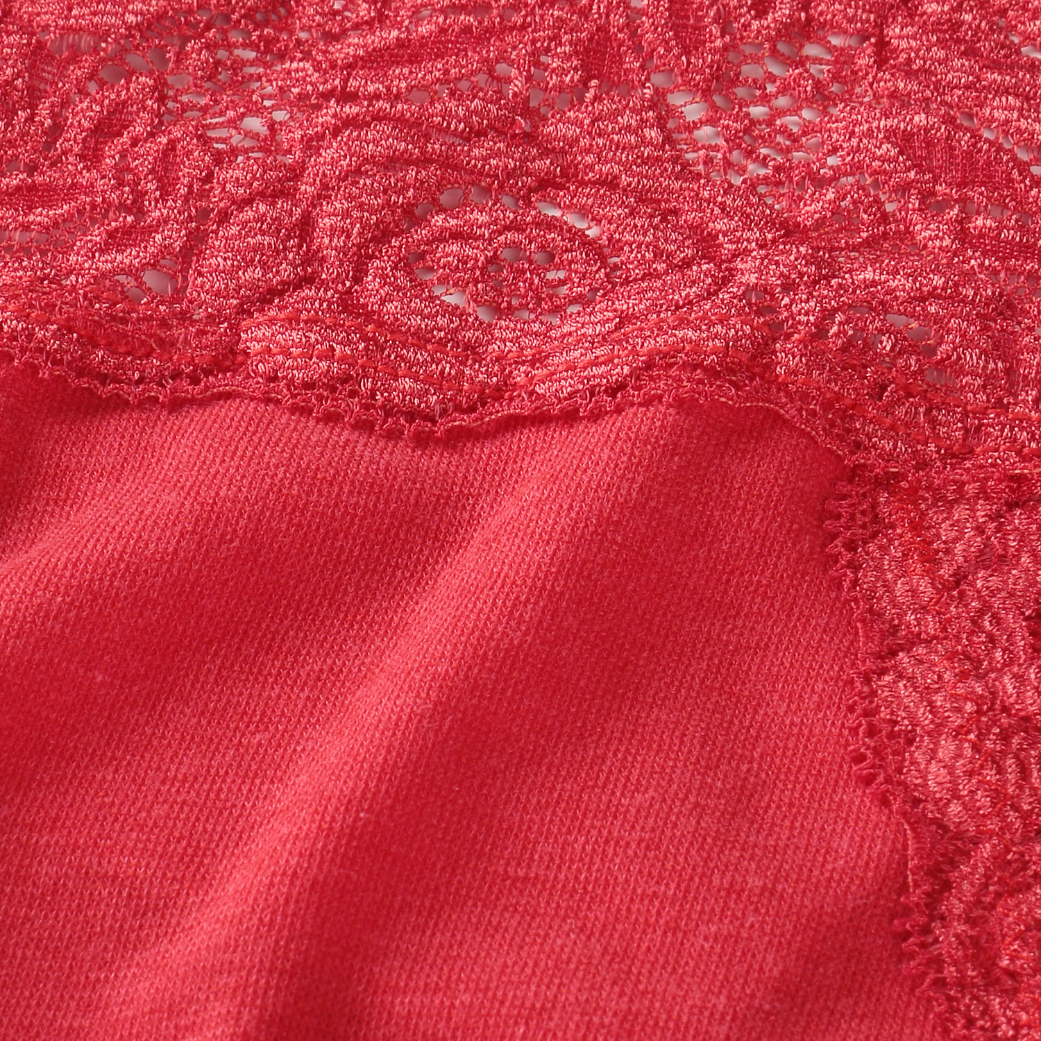 【新品番】薔薇レースショーツ 赤LL - 画像3