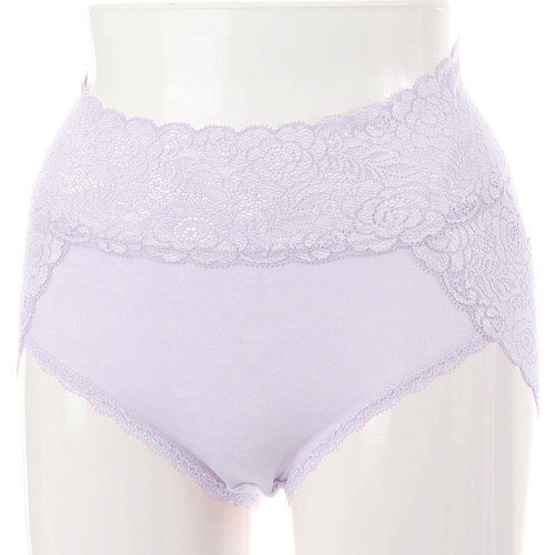 薔薇レースショーツ ラベンダー 3L - 画像1