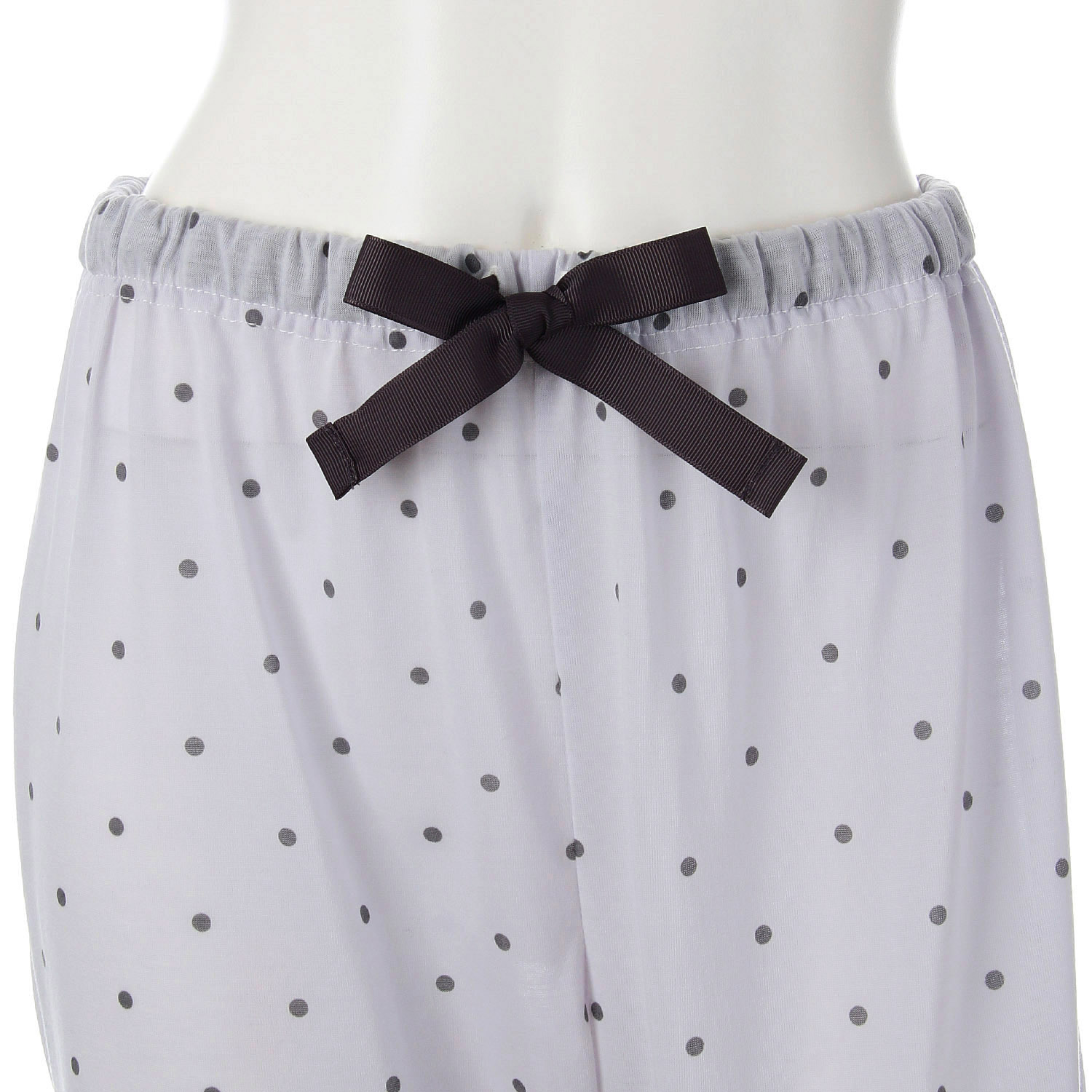 chamoppa 天竺 ドット柄長袖長パンツシャツパジャマ - 画像5