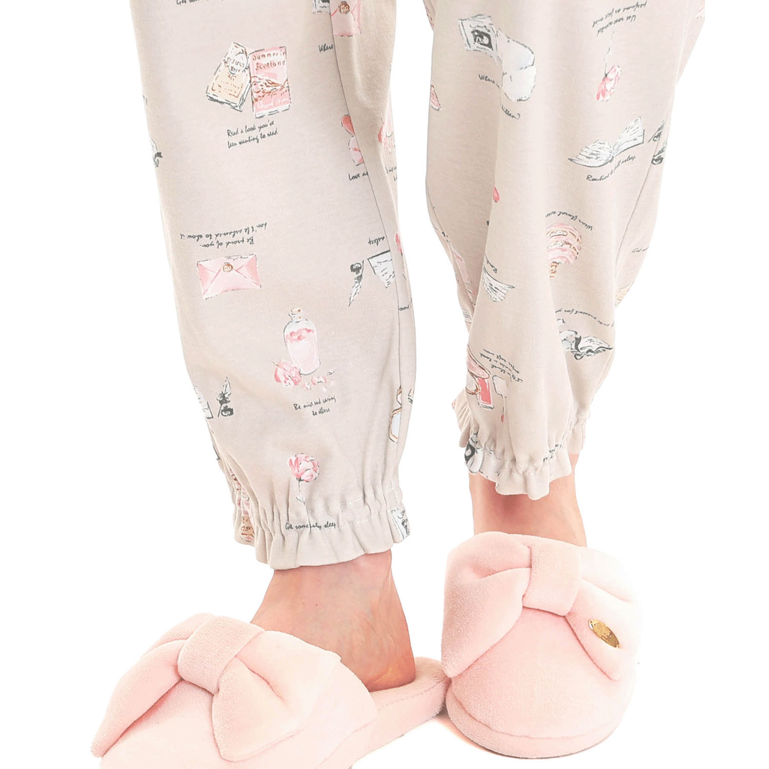 Narue スムースレディキャットギャザーパジャマ - 画像15