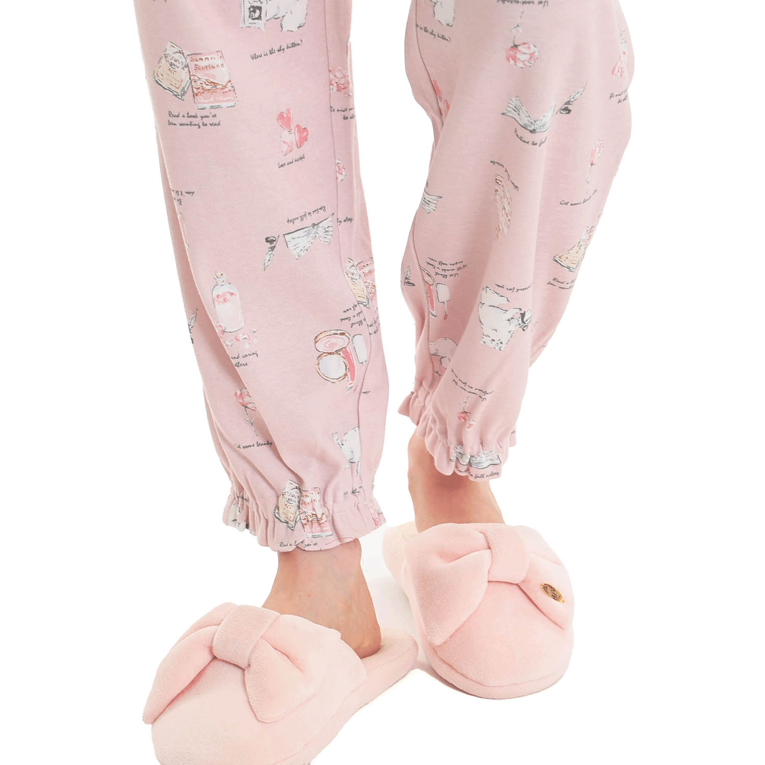 Narue スムースレディキャットギャザーパジャマ - 画像23