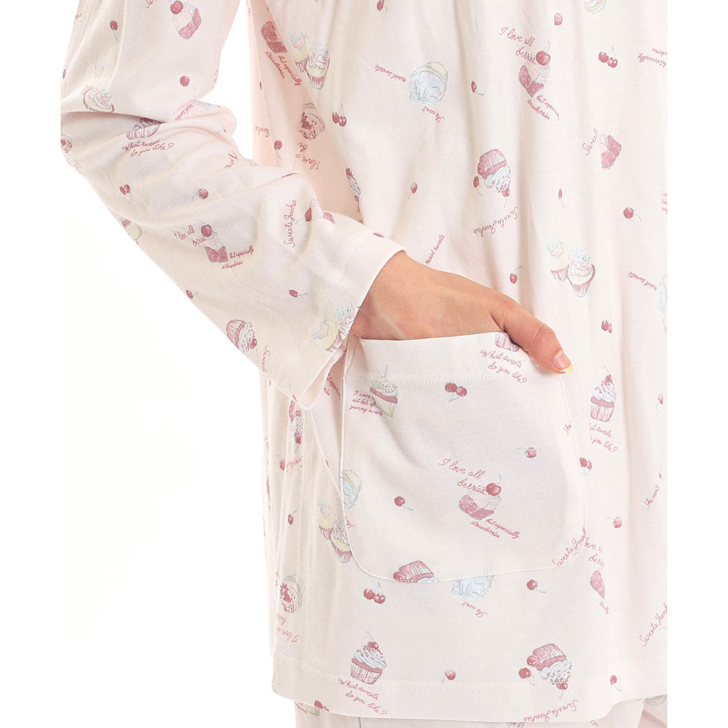 Narue スムースカップケーキギャザーパジャマ - 画像19