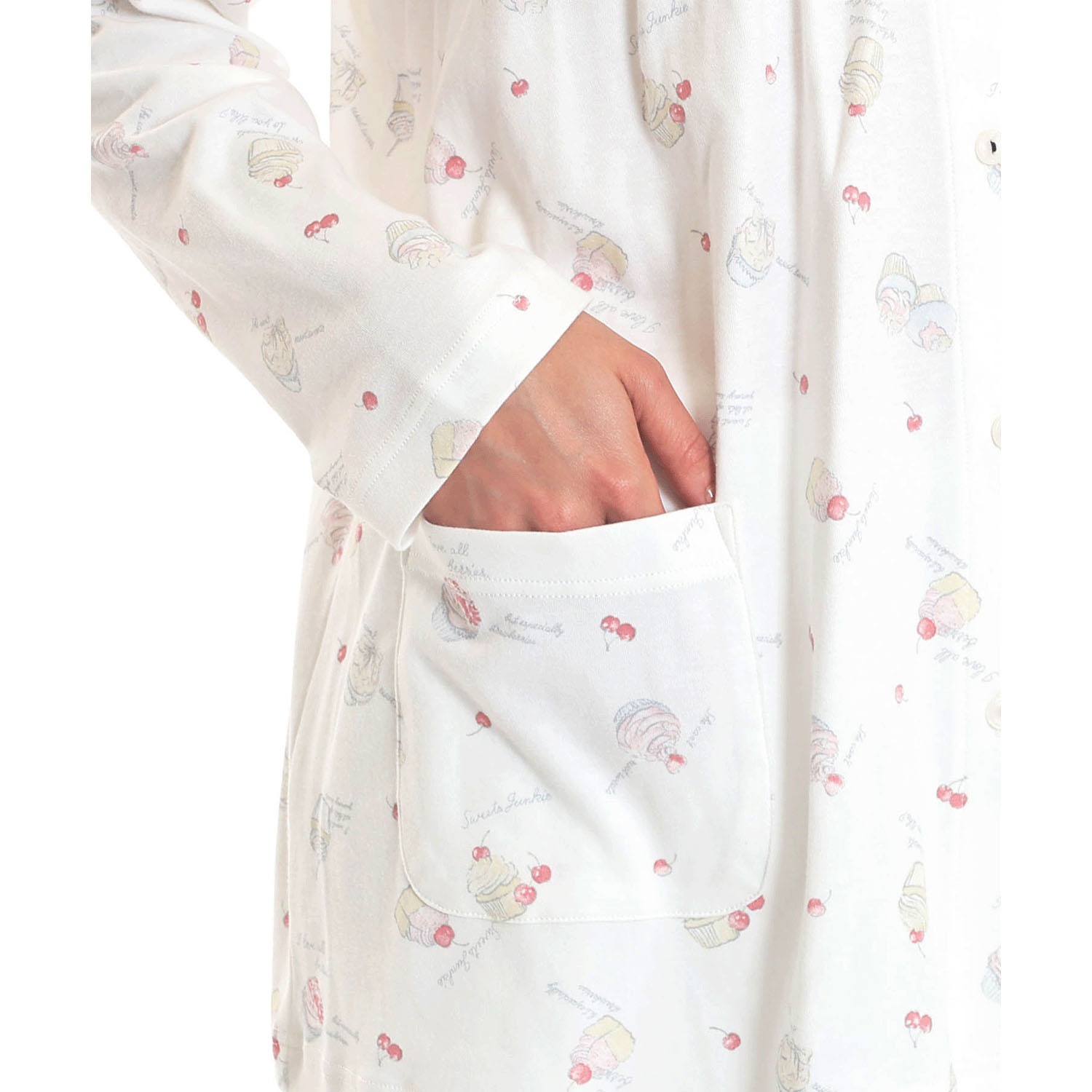 Narue スムースカップケーキギャザーパジャマ - 画像5