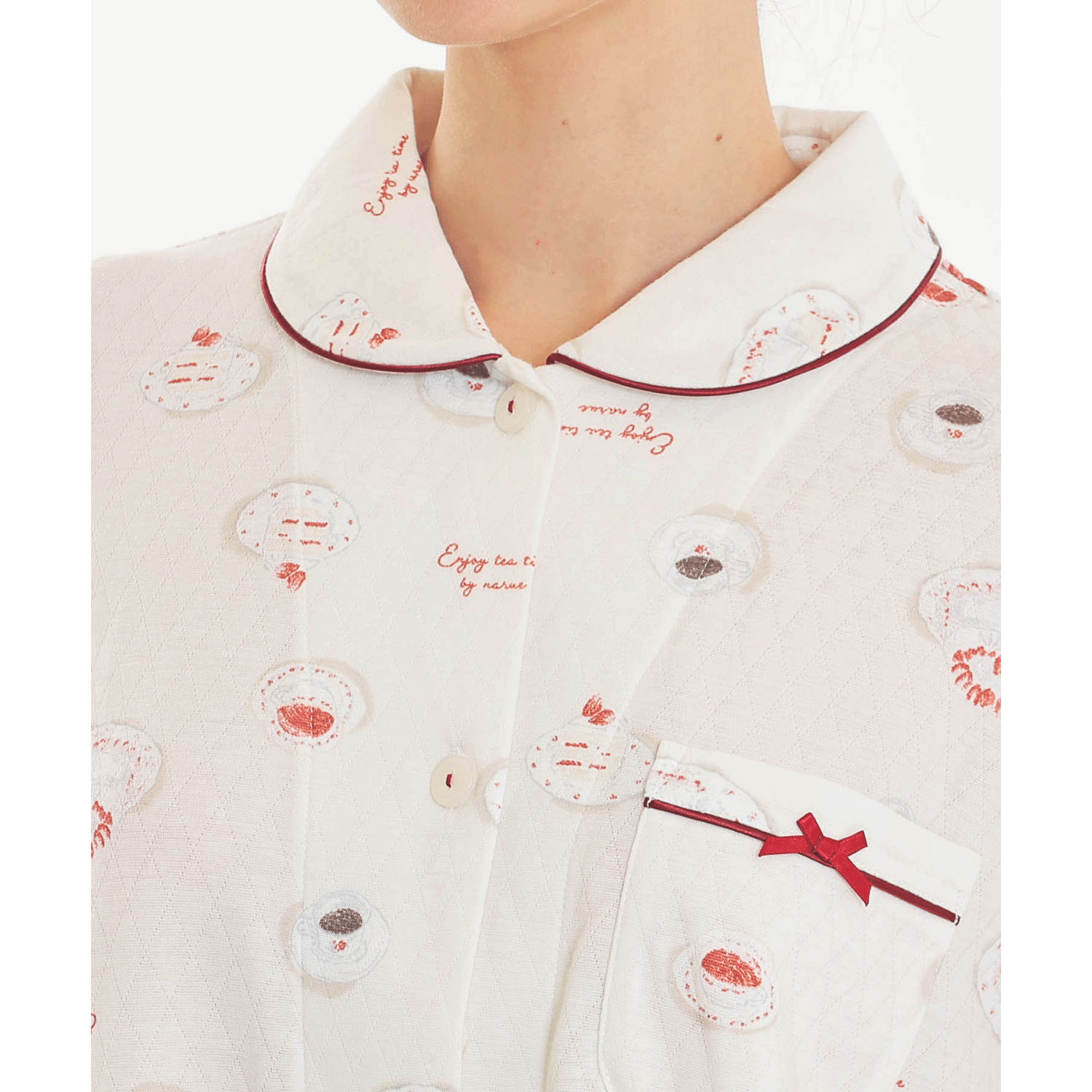 Narue 接結ケーキシャツパジマ - 画像4