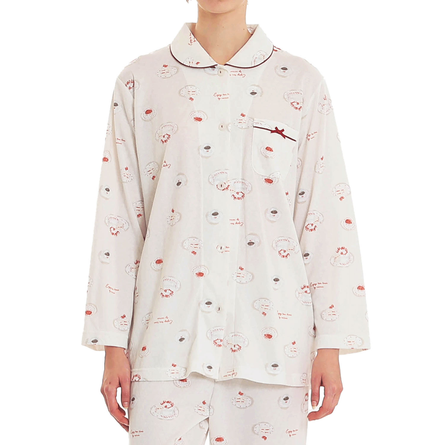 Narue 接結ケーキシャツパジマ - 画像1