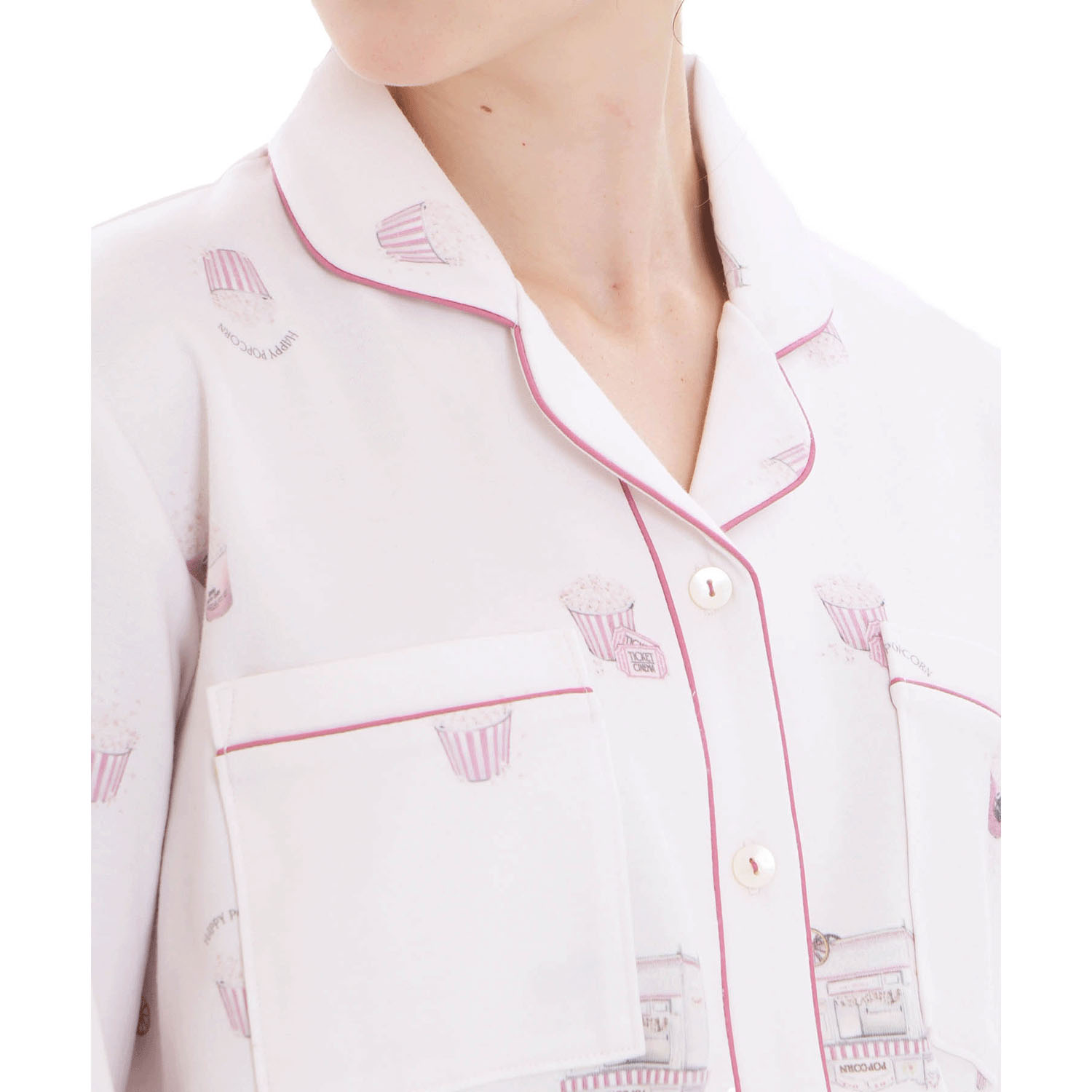 Nerue エアーニットハッピーポップコーン テーラードパジャマ - 画像12