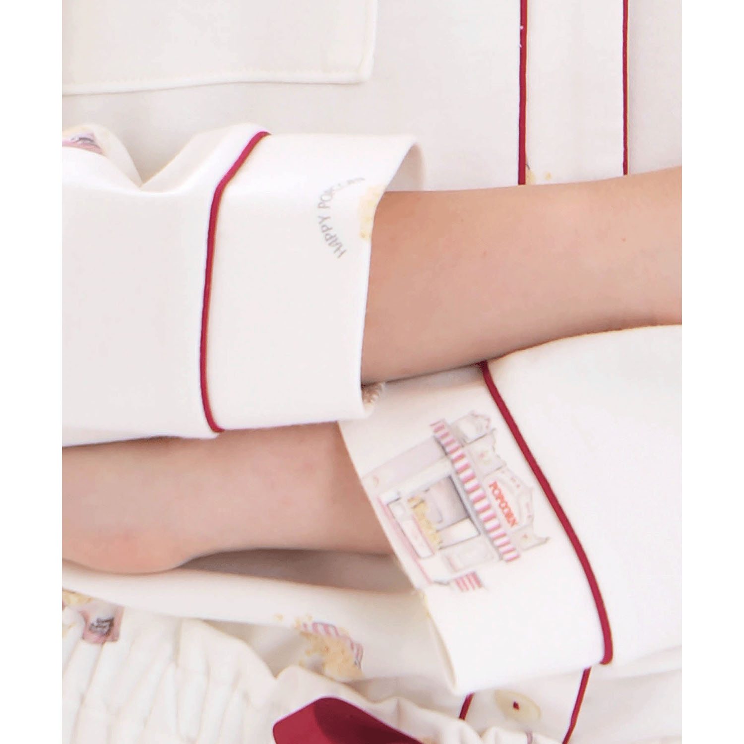 Nerue エアーニットハッピーポップコーン テーラードパジャマ - 画像5