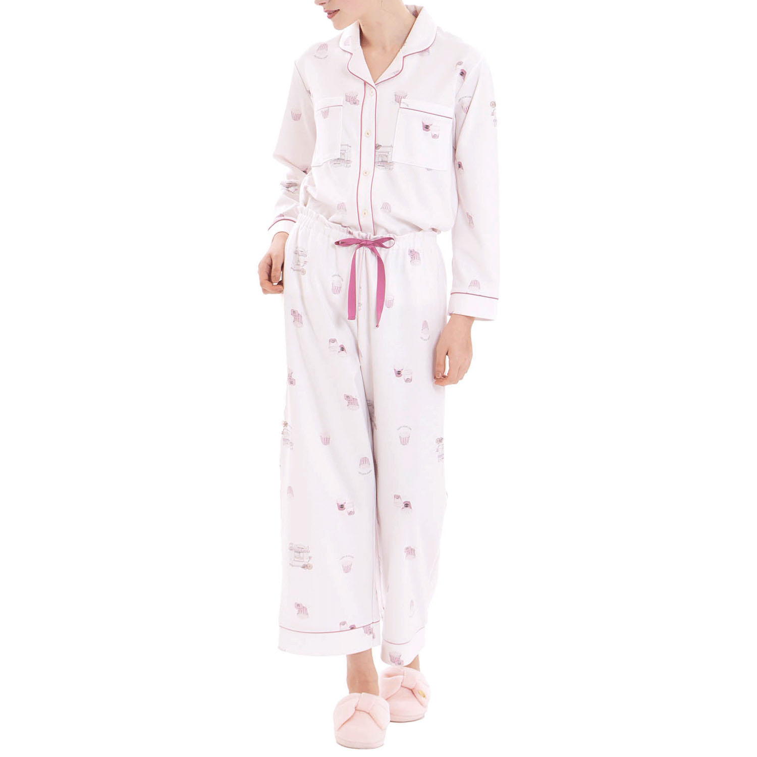 Nerue エアーニットハッピーポップコーン テーラードパジャマ - 画像10