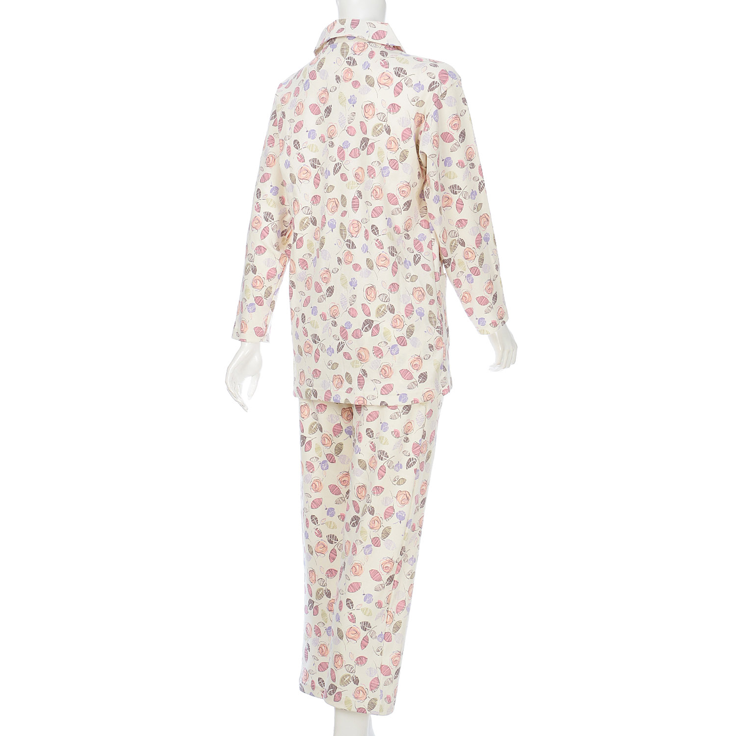 婦人綿100％スムースパジャマ M、L 日本製 - 画像2