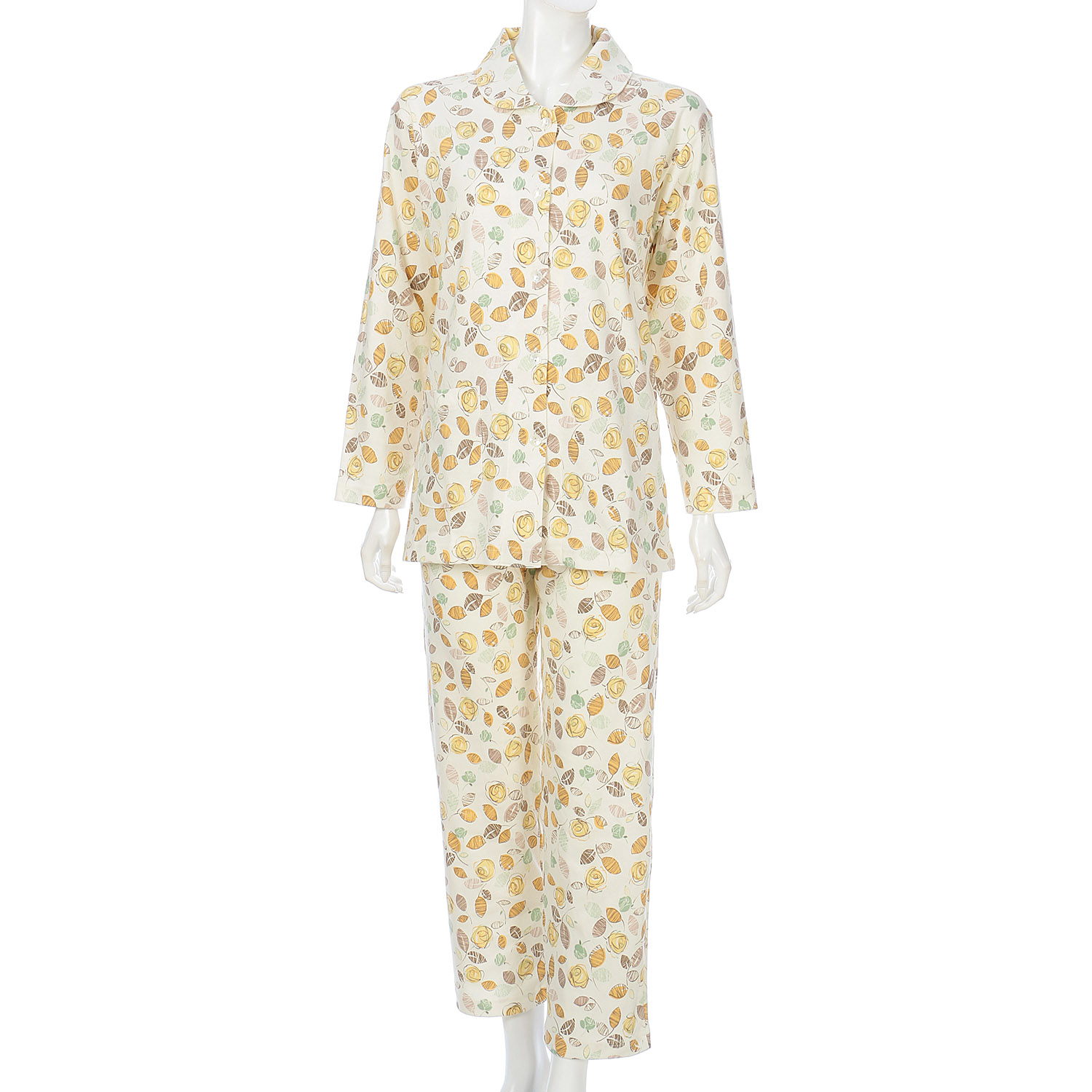 婦人綿100％スムースパジャマ M、L 日本製 - 画像4