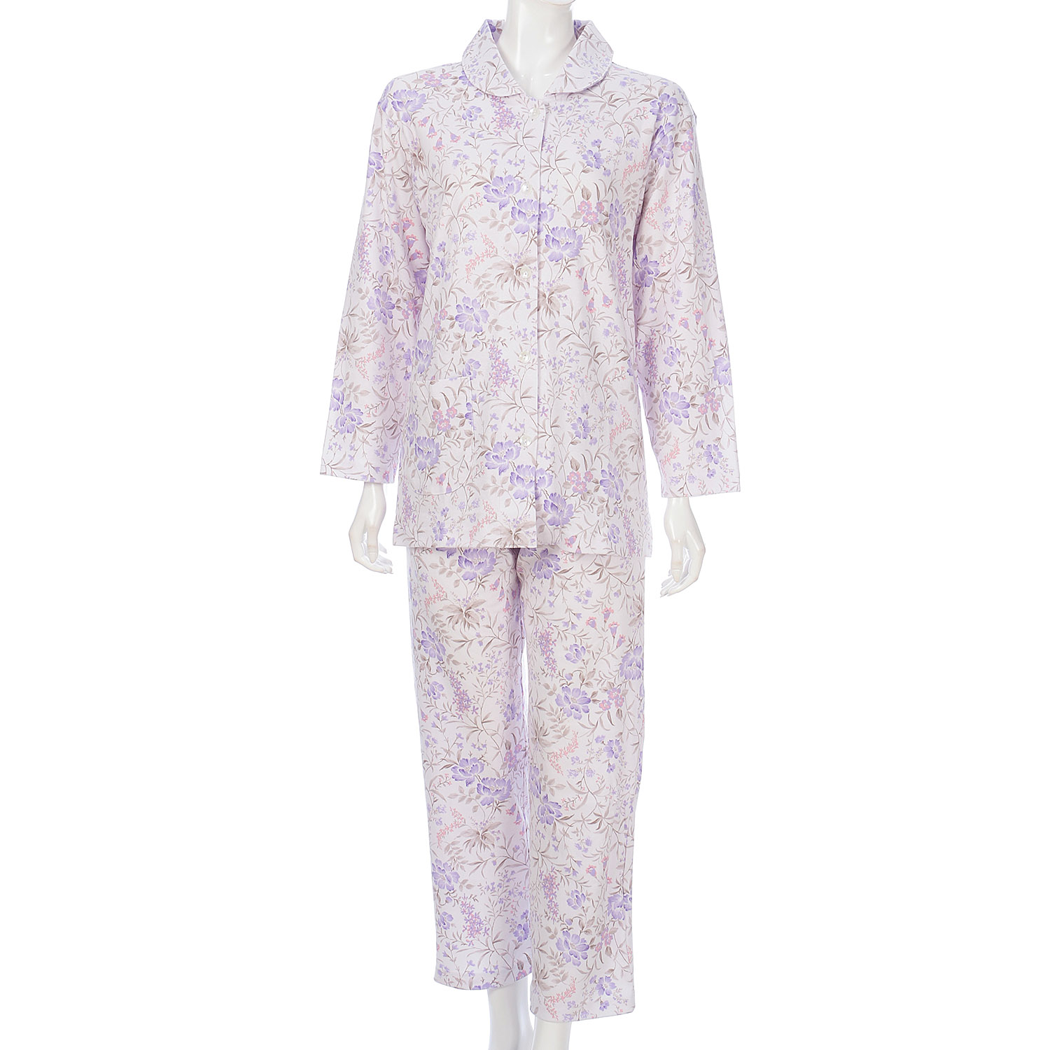 婦人綿100％スムースパジャマLL 日本製 - 画像3