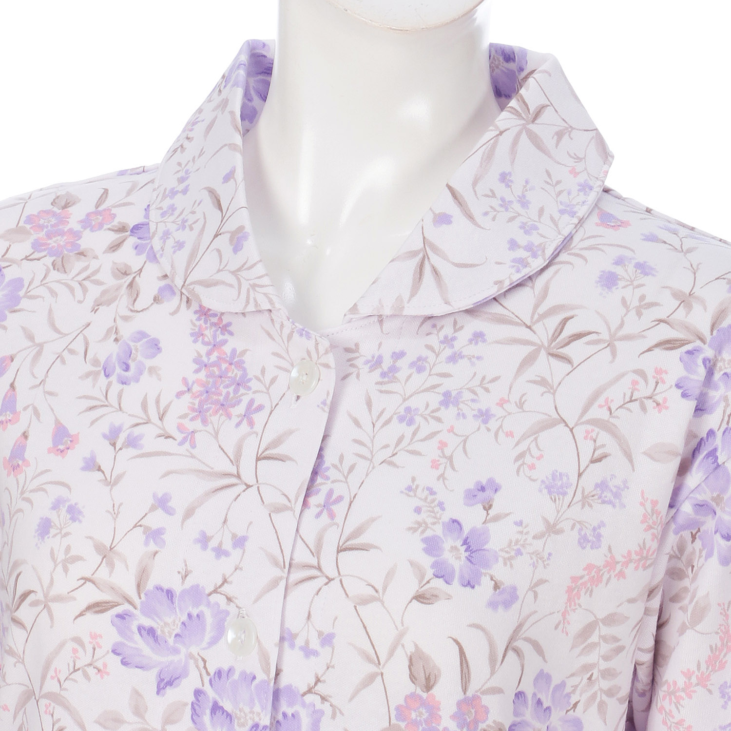 婦人綿100％スムースパジャマLL 日本製 - 画像5