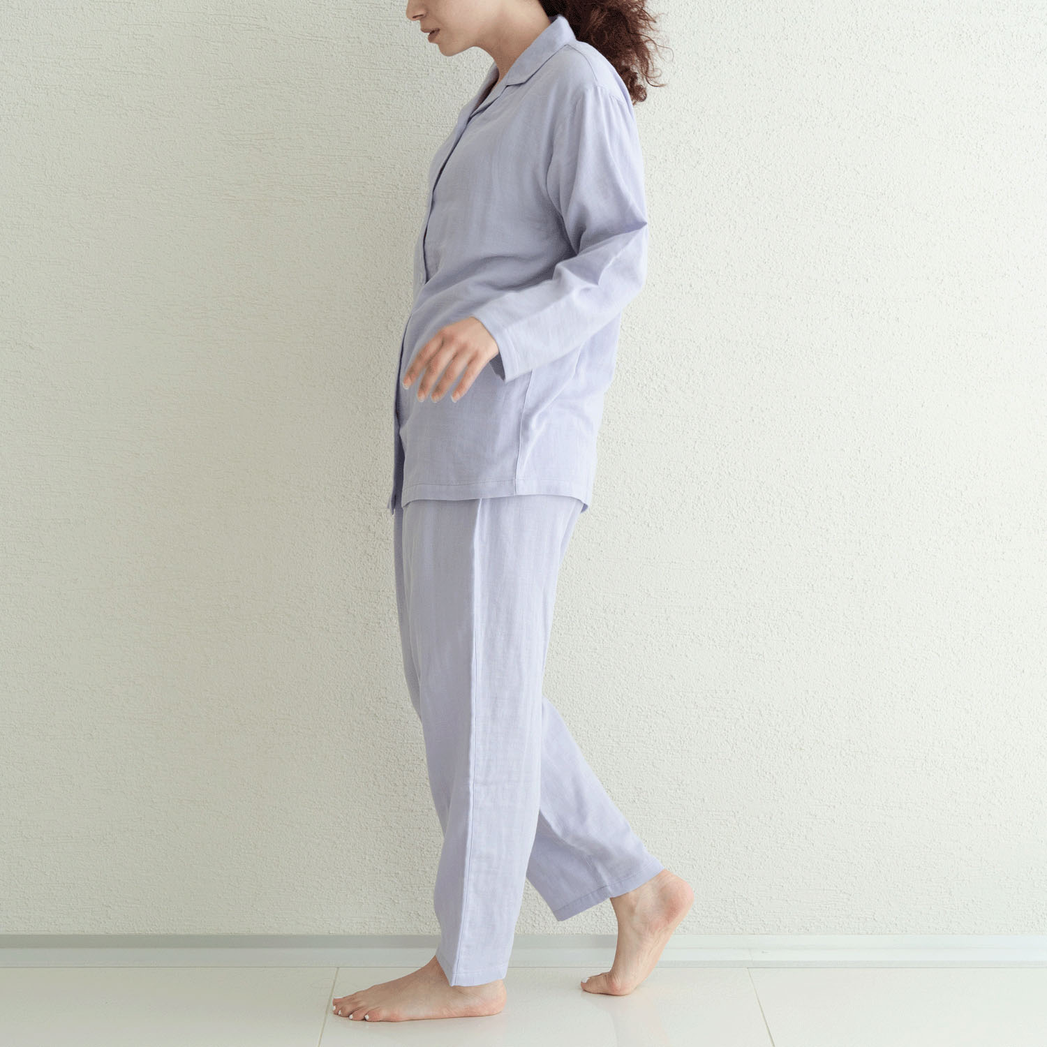 着る保湿クリーム 前開きテーラースリーピングウェア - 画像10