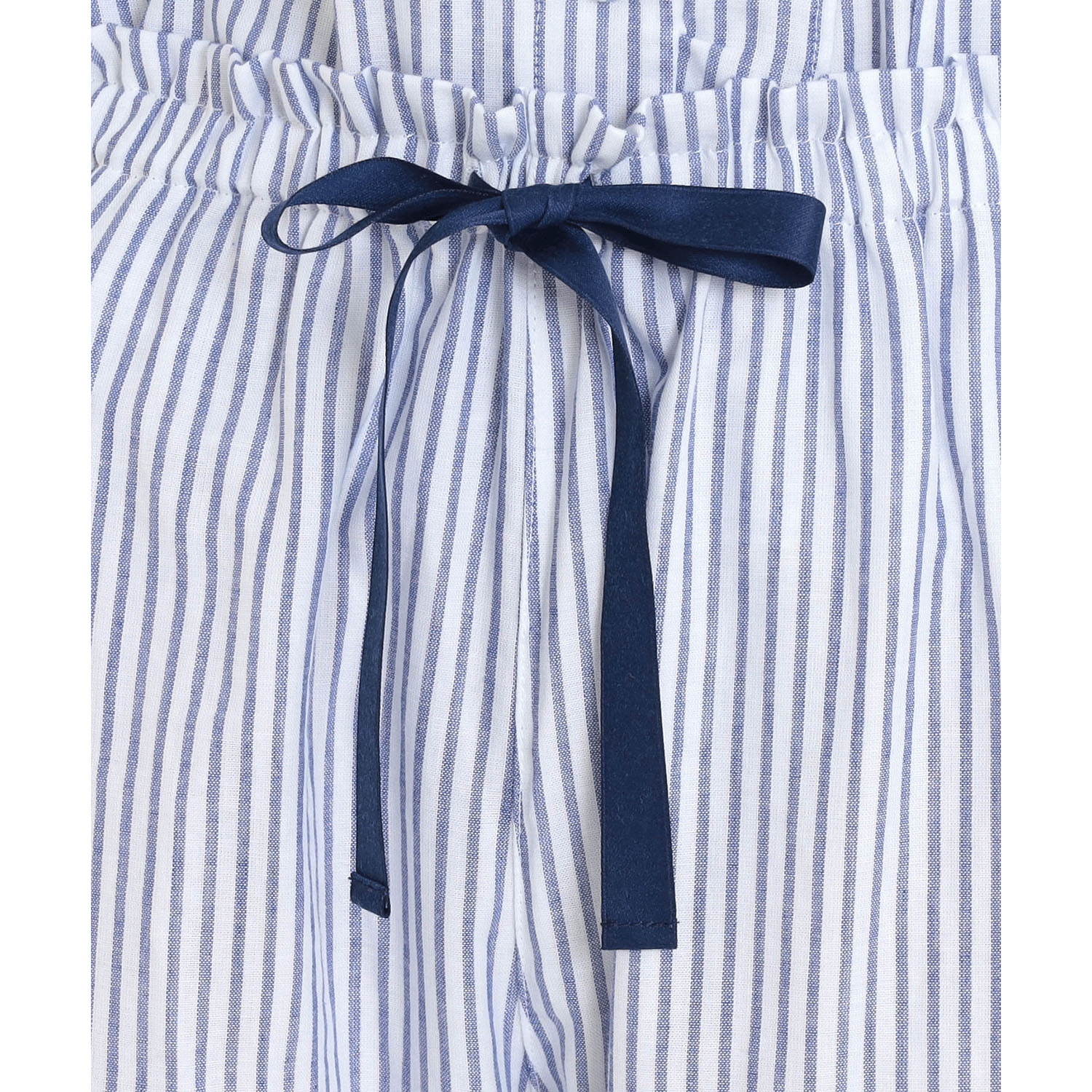 Narue コットンダブルガーゼストライプフリルパジャマ - 画像22