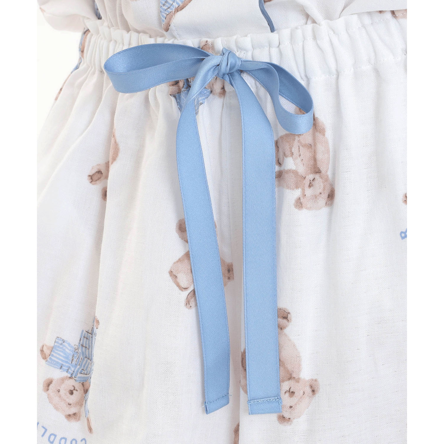 Narueコットンダブルガーゼおやすみベアシャツパジャマ - 画像7