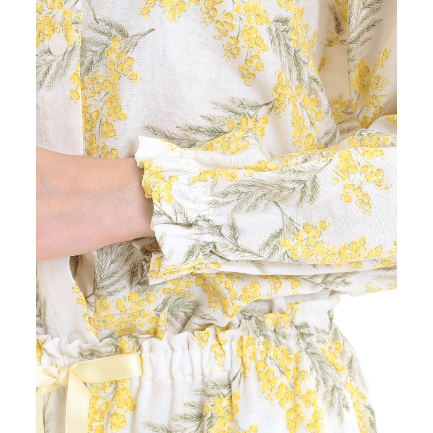 Narue 50／ダブルガーゼミモザフリルパジャマ - 画像5