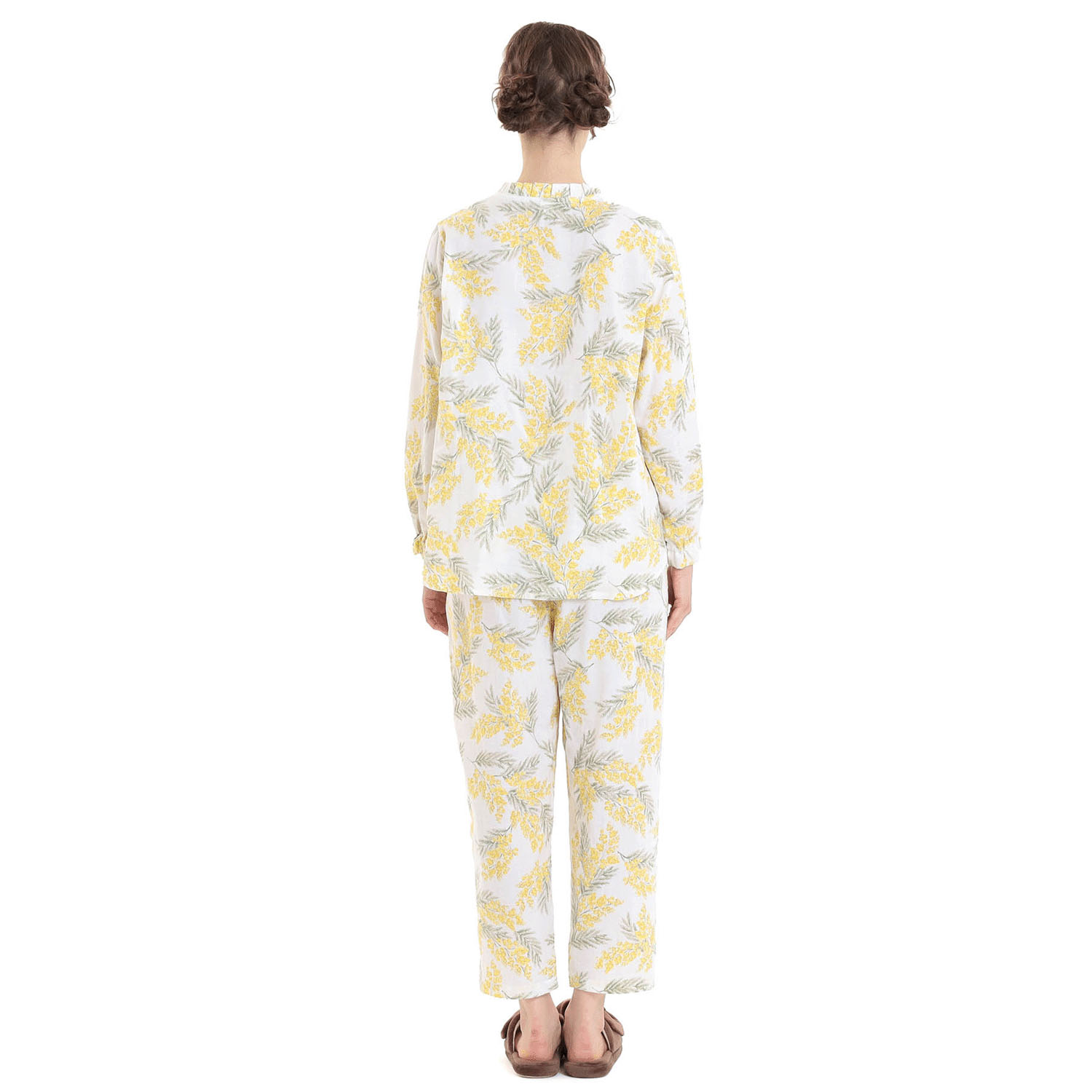 Narue 50／ダブルガーゼミモザフリルパジャマ - 画像7