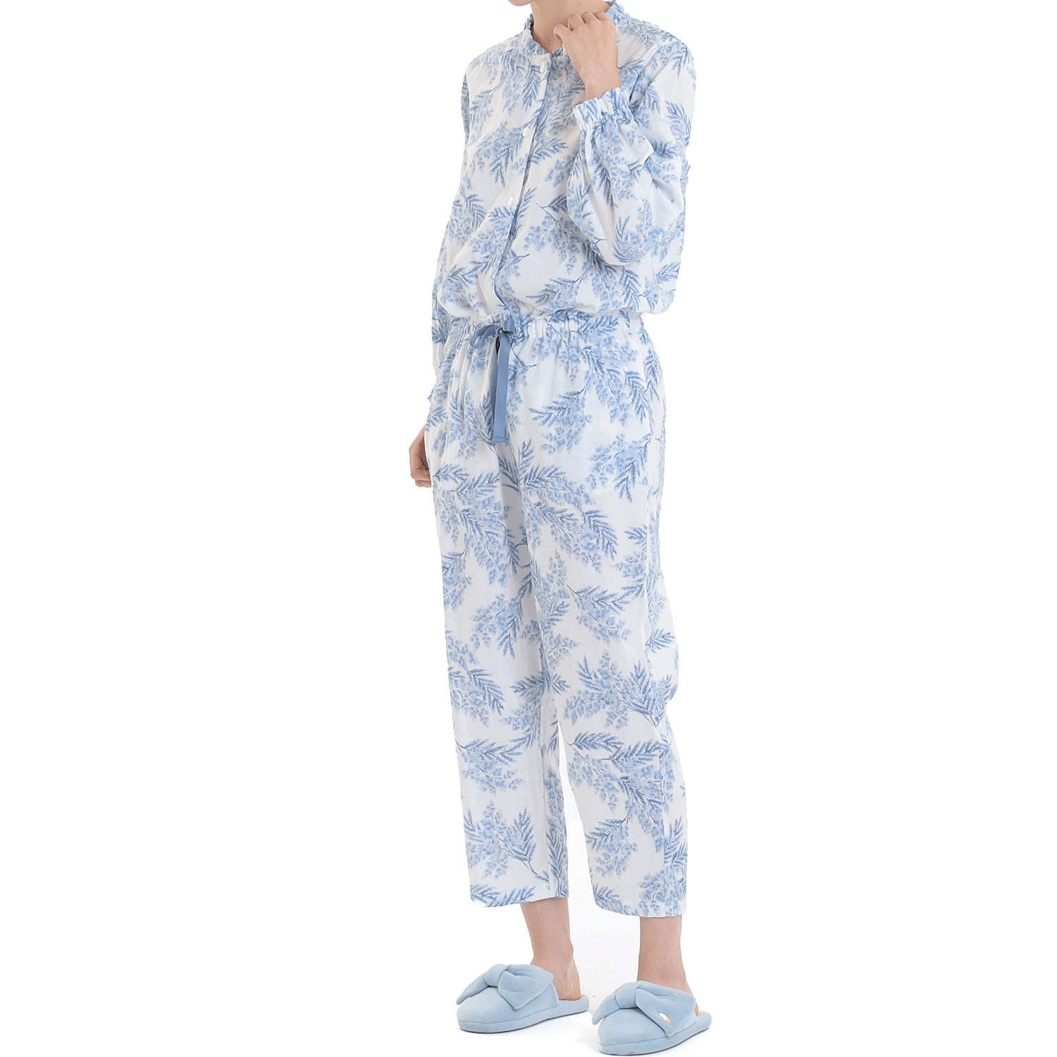 Narue 50／ダブルガーゼミモザフリルパジャマ - 画像9