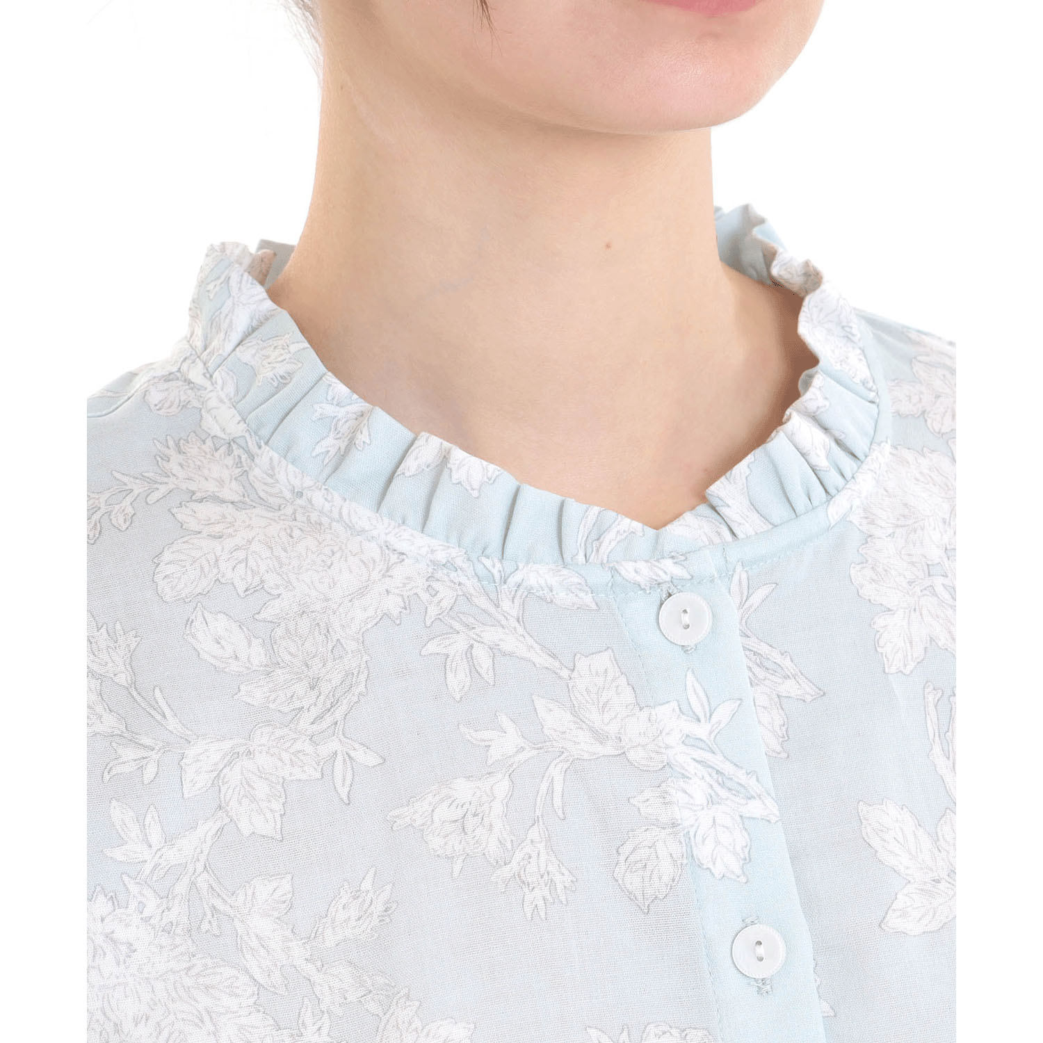 Narue 50／ダブルガーゼローズミュールフリルパジャマ - 画像20