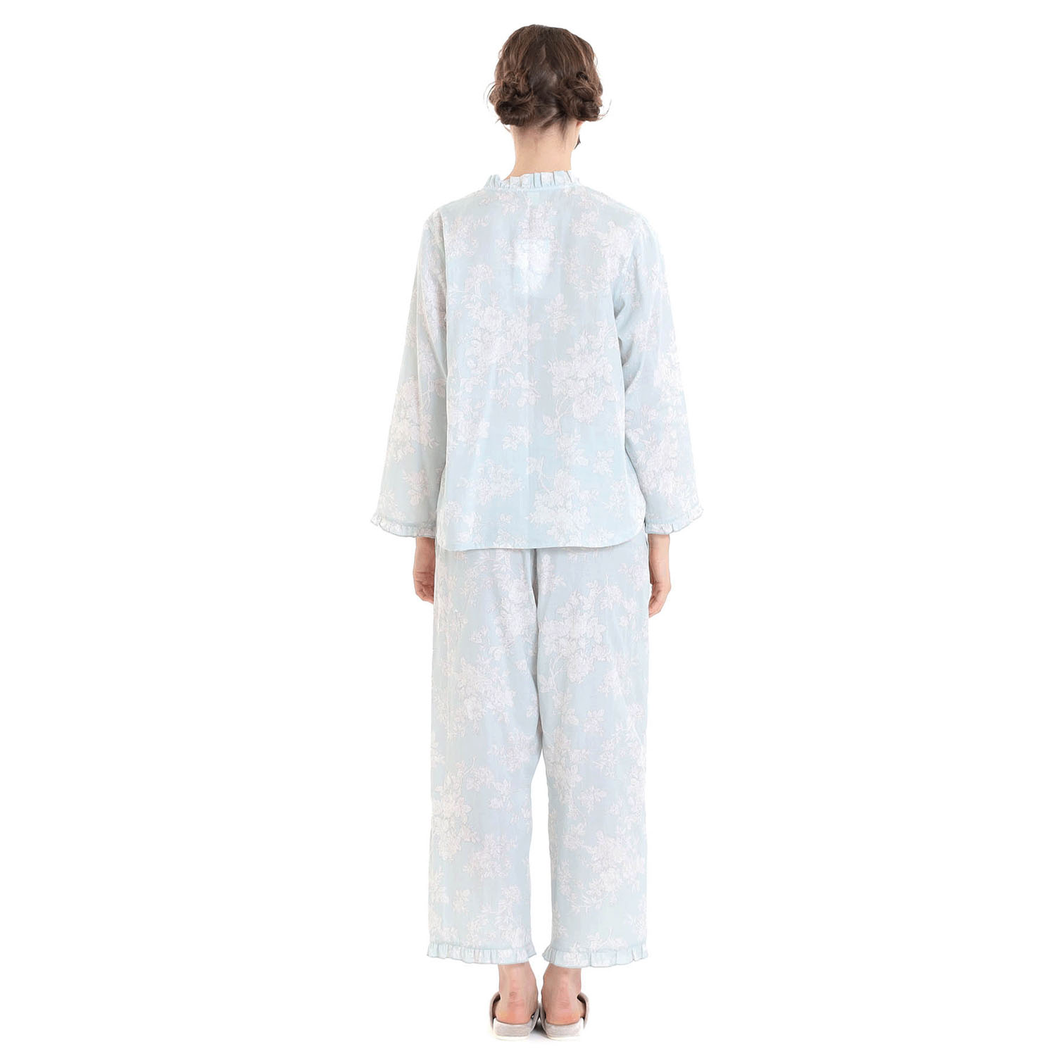 Narue 50／ダブルガーゼローズミュールフリルパジャマ - 画像24