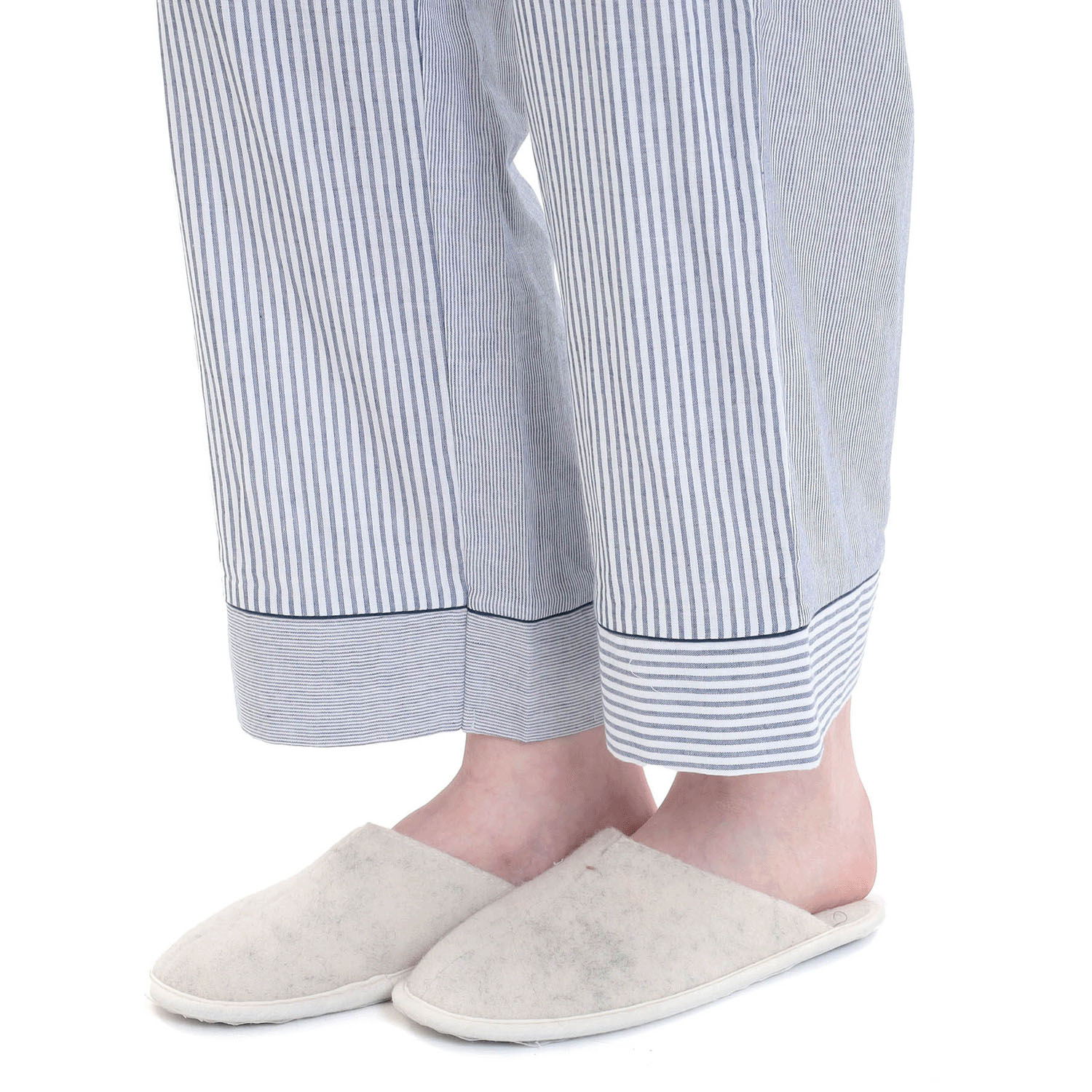 Narue コットンダブルガーゼストライプテーラードパジャマ - 画像25