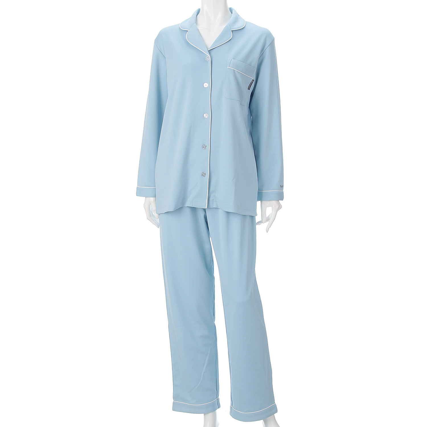 Neruwell（ネルウェル）婦人ダンボール無地シャツパジャマ - 画像7