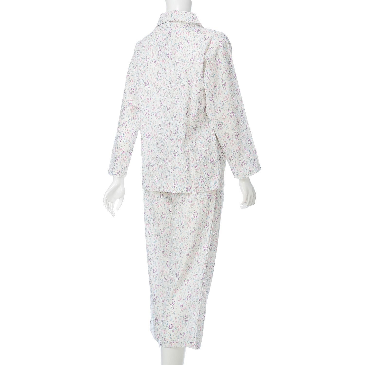 婦人 楊柳全開長袖パジャマ プチサイズS／M／L 日本製 - 画像4