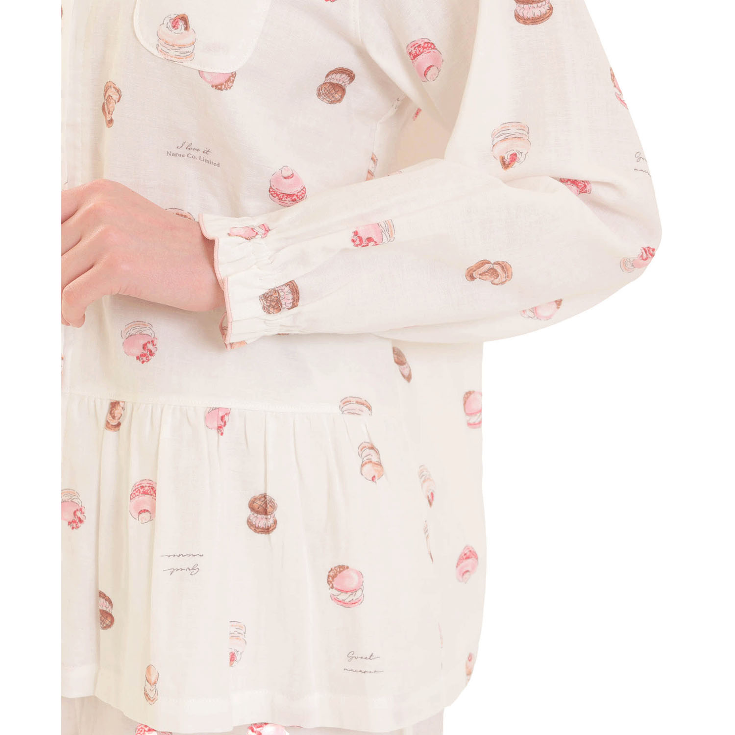 Narue ダブルガーゼマカロンシャツパジャマ - 画像5