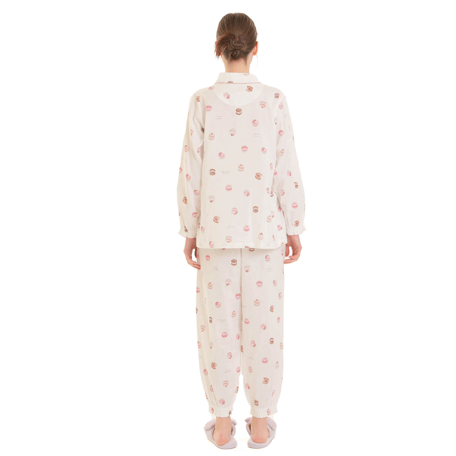 Narue ダブルガーゼマカロンシャツパジャマ - 画像7