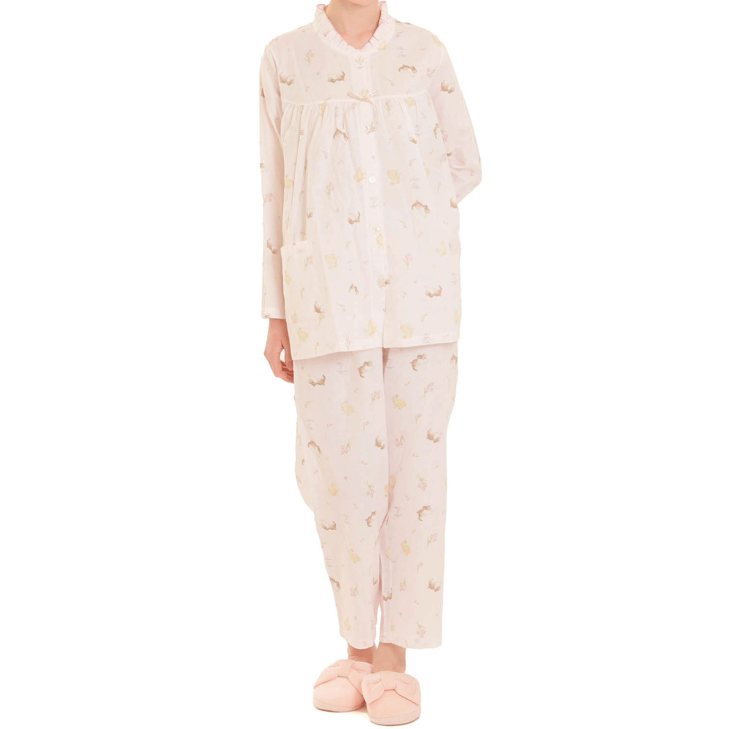 Narue ダブルガーゼプティラパンフリルパジャマ - 画像11