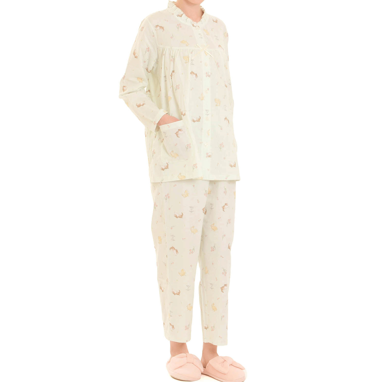 Narue ダブルガーゼプティラパンフリルパジャマ - 画像18